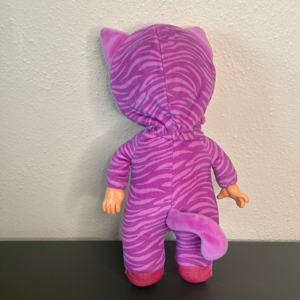 IMC Toys Cry Babies Doll Kids 12in Purple Excellent Katie Tiger Kitty Pajamas - Picture 4 of 7
